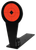 Birchwood Casey 47524 World of Targets Popper 4" Rimfire Pistol/Rifle Black/Orange Steel Diamond Standing Includes Ground Stakes