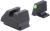 HK 51000938 Night Sight Set  Fixed Extended Green Tritium/Black Frame, Fits H&K VP9 9mm Luger