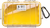 Pelican 1050027100 Micro Case  Yellow/Clear Polycarbonate 7.99" Long