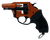 Charter Arms 82090 Pro 209  209 Primers, 6rd Orange Cerakote Aluminum Frame, Black Rubber Grips