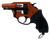 Charter Arms 82090 Pro 209  209 Primers, 6rd Orange Cerakote Aluminum Frame, Black Rubber Grips