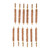 BRONZE RIFLE BORE BRUSH, 50 CALIBER, 8-32M, 12 PACK