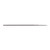 ROUND AMERICAN PATTERN FILE 3/16'' (0.1875) STEEL