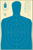 Action Target B27EBLUE100 Qualification Economy Silhouette Paper Hanging 23" x 35" Blue/White 100 Per Box