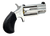 North American Arms PUGT Pug  22 WMR 5 Shot 1" Stainless Steel Barrel, Frame & Cylinder, Black Pebbled Rubber Grip, Exposed Hammer