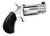 North American Arms PUGT Pug  22 WMR 5 Shot 1" Stainless Steel Barrel, Frame & Cylinder, Black Pebbled Rubber Grip, Exposed Hammer