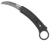 CobraTec Knives CTBKRH Karambit  2.75" Folding Plain Stonewashed D2 Steel Blade, 5.88" Black Anodized w/Finger Ring Aluminum Handle