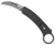 CobraTec Knives CTBKRH Karambit  2.75" Folding Plain Stonewashed D2 Steel Blade, 5.88" Black Anodized w/Finger Ring Aluminum Handle