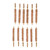 BRONZE RIFLE BORE BRUSH, 375 CALIBER, 8-32M, 12 PACK