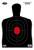 Birchwood Casey 35702 Dirty Bird BC-27 Silhouette Tagboard Hanging Pistol 12" x 18" Black/Red 100 Per Pkg