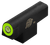 XS Sights CM0015S4G Standard Dot Front Green Tritium Front/Black Oxide Frame, Fits Colt Cobra/King Cobra