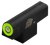 XS Sights CM0015S4G Standard Dot Front Green Tritium Front/Black Oxide Frame, Fits Colt Cobra/King Cobra