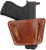 1791 Gunleather UIWCBRA UIW  IWB/OWB Classic Brown Leather Belt Clip Fits Most Small-Mid Frame Autos Ambidextrous