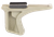 BCM KAG1913FDE BCMGunfighter Kinesthetic Angled Grip Made of Polymer With Flat Dark Earth Textured Finish for Picatinny Rail