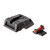 BLACK REAR/RED FRONT ADJUSTABLE SIGHT SET, NOVAK STYLE