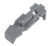 Magpul MAG803-GRY Tactile Lock-Plate Type 1 Made of Polymer w/ Stealth Gray Finish & 1/8" Single Ridge for PMAG 10/20/30 AR/M4 GEN M3/AR 300 B GEN M3 Floor Plates/5 Per Pack