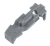 Magpul MAG803-GRY Tactile Lock-Plate Type 1 Made of Polymer w/ Stealth Gray Finish & 1/8" Single Ridge for PMAG 10/20/30 AR/M4 GEN M3/AR 300 B GEN M3 Floor Plates/5 Per Pack