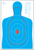 Action Target RCB27EQ100 Qualification B-27E & FBI Q Combo Silhouette Hanging Paper 23" x 35" Blue/White 100 Per Box