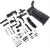 Xtech Tactical XTT138LPK  Lower Parts Kit Black