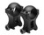 VISM 1" Hunter Rings Black 1.5" Height