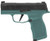 P365X Bama Breeze 9mm 3.1" OR Blk/Teal 2/12rd