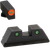 AmeriGlo GL816 Trooper Sight Set for Glock  Green Tritium Orange Outline Front Sight-Green Tritium Black Outline Rear Sight