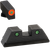 AmeriGlo GL816 Trooper Sight Set for Glock  Green Tritium Orange Outline Front Sight-Green Tritium Black Outline Rear Sight