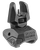 FAB Defense FXFBS Front Back-Up Sight  for AR-15/ M16/ M4 Low Folded Profile Spring-Locked Deployment Black Polymer & Metal