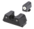 TruGlo TGTG231G1XW Tritium X  Low, White Outline Tritium Front/ Green Tritium Rear/Black Nitride Fortress Frame, Compatible w/Most Glock Except MOS, Front Post/Rear Dovetail Mount