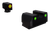Rival Arms RA1A231G Night Sights for G17/G19  Green Tritium Orange Outline Front Sight-Green Tritium Black Outline Rear Sight