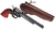Heritage Mfg RR22B6LHOL Rough Rider  22 LR 6 Shot 6.50" Black Oxide Barrel, Frame & Cylinder, Cocobolo Grips Features Hunter Debossed Leather Holster