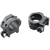 Weaver Mounts 48360 Four-Hole Skeleton Rings  Matte Black 1" Medium