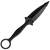 Cold Steel CS92FR FGX Ring Dagger 3.50" Fixed Serrated Dagger Black Griv-Ex Blade/Black w/Molded Ring Griv-Ex Handle