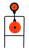 Birchwood Casey 46344 World of Targets Super Double Mag Spinner 4.50"/6" Handgun Black/Orange Steel Circle w/Crosshair & Diamond 0.37" Thick Standing