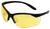 Howard Leight R01536 Uvex Vapor II Shooting Glasses Adult Amber Lens Anti-Fog Polycarbonate Black Frame