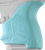 Hogue 18124 HandAll Beavertail Grip Sleeve made of Rubber with Textured Aqua Blue Finish for Ruger LCP II
