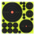 Birchwood Casey 34018 Shoot-N-C Reactive Target Variety Pack Self-Adhesive Paper Black/Yellow Bullseye 50 Pack