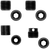 GrovTec US Inc GTHM289 Heavy Duty Push Button Bases  Black Steel To Stock Mount (2) 1 PK