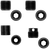 GrovTec US Inc GTHM289 Heavy Duty Push Button Bases  Black Steel To Stock Mount (2) 1 PK