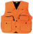 Primos 65701 Gunhunter's Hunting Vest Medium Blaze Orange Features Compass & LED Light