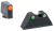 AmeriGlo GL331 Optic Compatible Sight Set for Glock  XL Tall Green Tritium Orange Outline Front Sight-Green Tritium White Outline Rear Sight