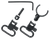 Uncle Mike's 15972 Magnum Band Swivel Set Blued Steel, 1" Loop Size, Quick Detach 115 SG-4 Style for Some 20 Gauge Shotguns