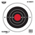 Birchwood Casey 37826 EZE-Scorer  8" Bullseye Paper Hanging Black/Red 26 Per Pkg