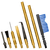 Otis FG932 Brass Scraper Tool Set MSR/AR Multi-Caliber Pieces Brass Nylon Bristles