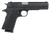 Tisas 10100518 1911 A1 Service 45 ACP 7+1, 5" Black Steel Barrel, Black Cerakote Serrated Steel Slide, Black Cerakote Steel Frame w/Beavertail, Ambidextrous
