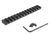 Ruger 90674 Picatinny Rail  Black Anodized Aluminum Fits Ruger American Rimfire 0 MOA