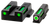 HiViz EZN321 LiteWave H3 Sight Set for S&W EZ380 Green Tritium White Outline Front Sight-Green Fiber Optic Rear Sight