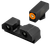 XS Sights GLR201P6N R3D 2.0 Night Sights fits Glock  Black | Green Tritium Orange Outline Front Sight Green Tritium  Rear Sight
