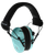 Radians R3220ECS R3200 Dual Mic Electronic Muff 23 dB Over the Head Aqua Blue