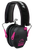 Walker's GWPRSEMPNK Razor Slim Electronic Muff 23 dB Over the Head Black Polymer w/Pink Accents